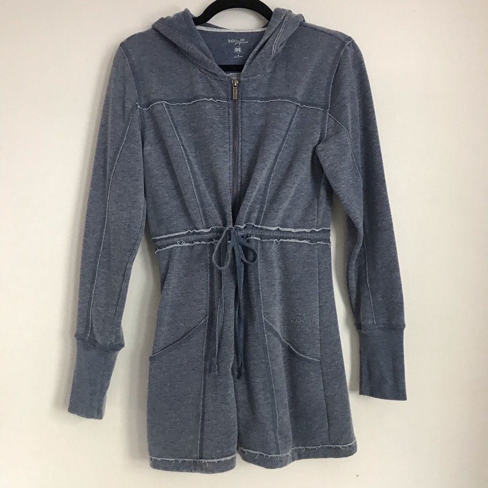 Kensie Zip Up w/ Waist Tie